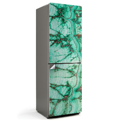 Nálepky na chladničku Malachitový vzor v detailu