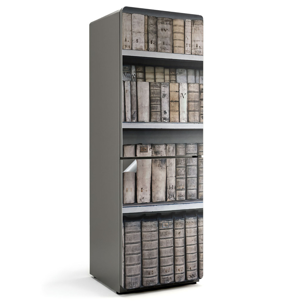 Fototapeta na chladničku Staré knihy na policích