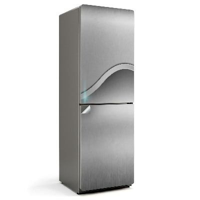 Nálepky na chladničku Futuristická kovová textura