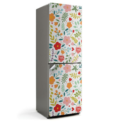 Fototapeta na chladničku Radostný květinový vzor