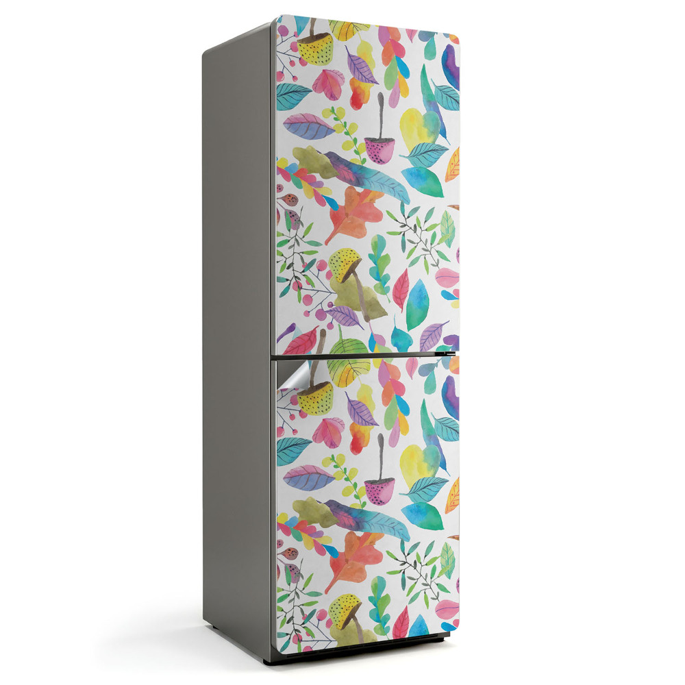 Nálepky na chladničku Barevné listy a květy