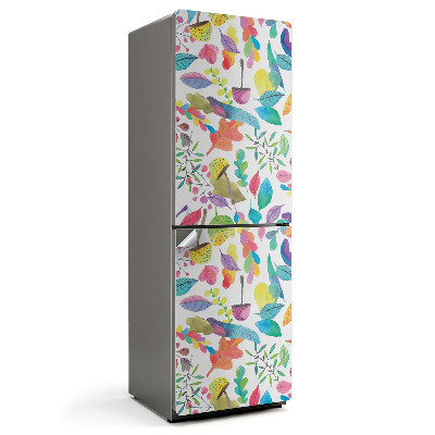 Nálepky na chladničku Barevné listy a květy