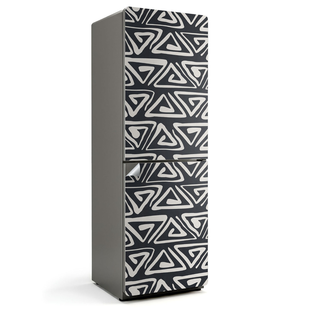 Nálepky na chladničku Abstraktní trojúhelníkový vzor