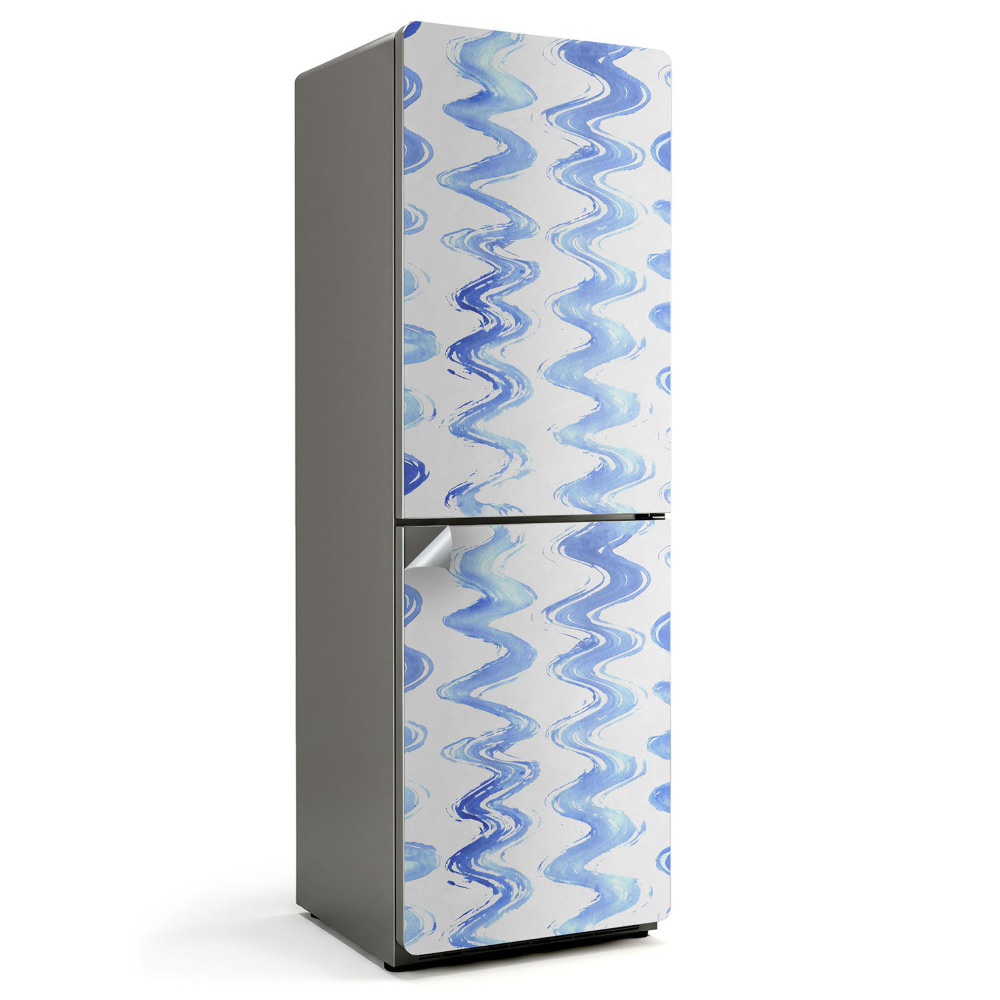 Nálepky na chladničku Akvarel vlnité pruhy