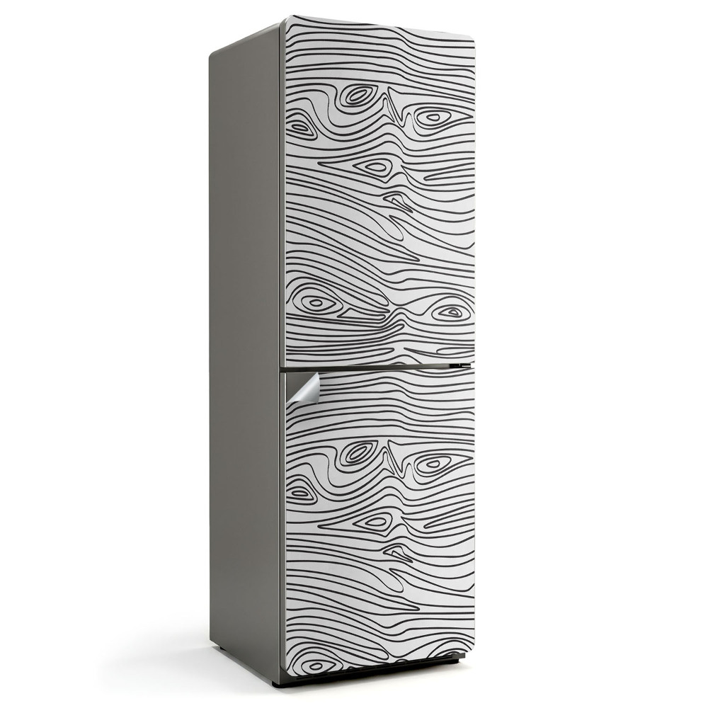 Fototapeta na chladničku Vlnité Dřevo Ilustrace