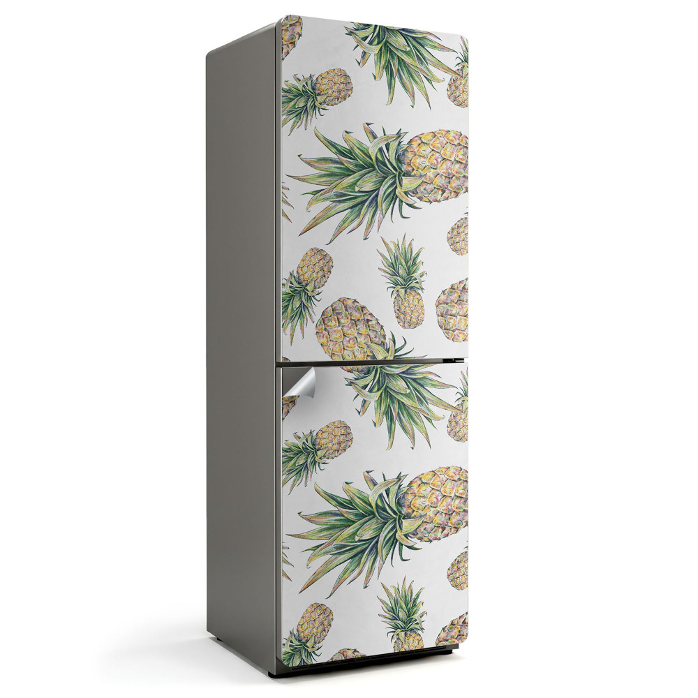Nálepky na chladničku ananasový vzor ilustrace