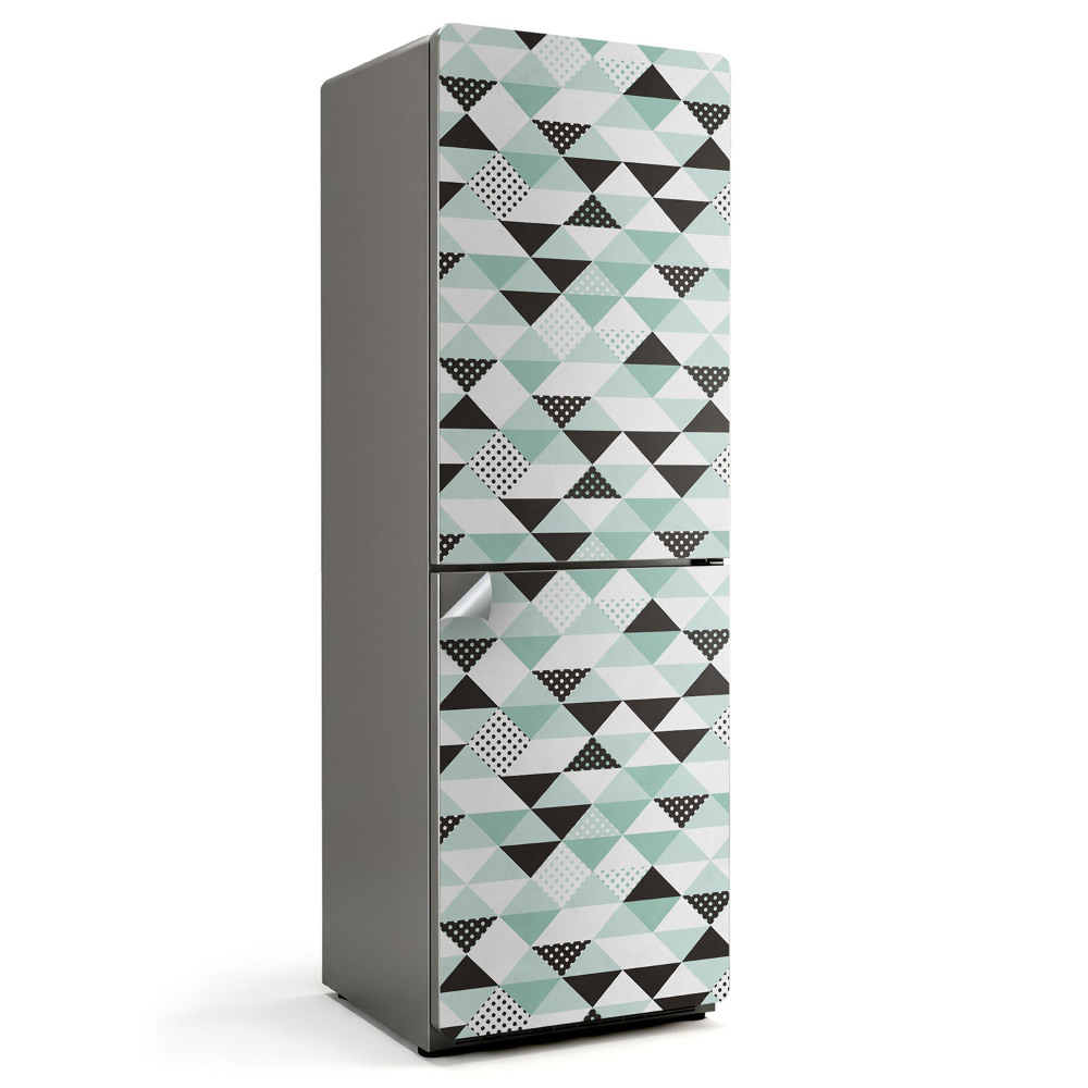 Fototapeta na chladničku Vzor s trojúhelníky a tečkami