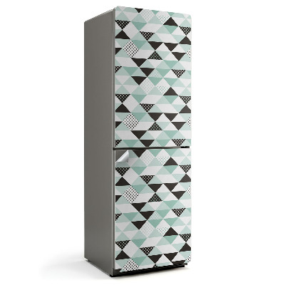 Fototapeta na chladničku Vzor s trojúhelníky a tečkami