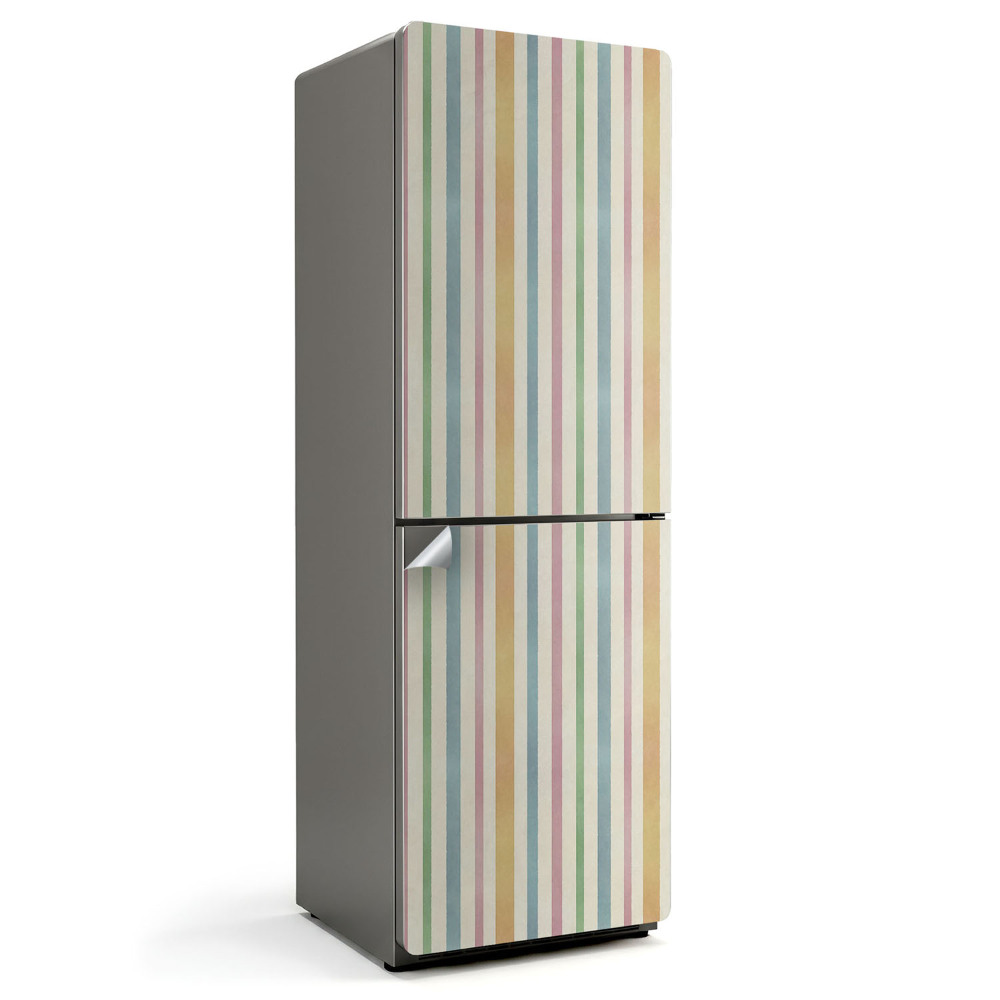 Nálepky na chladničku Pruhy v jemných tónech