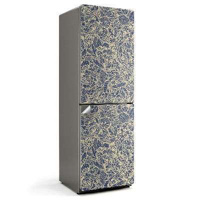 Nálepky na chladničku Květinový vzor čáry