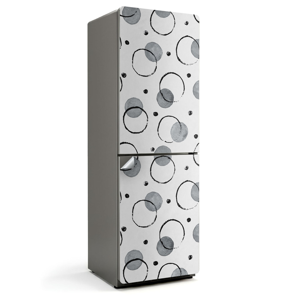 Nálepky na chladničku Abstraktní kruhy a tečky