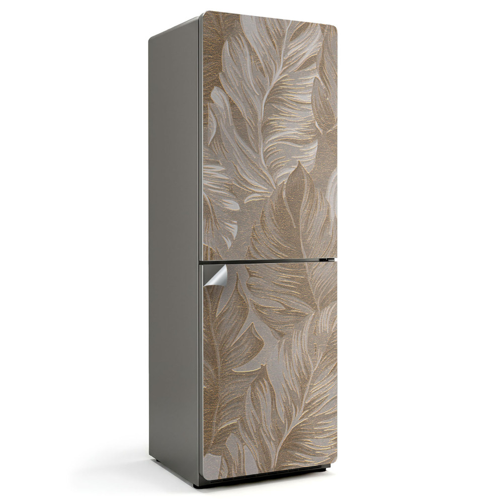 Fototapeta na chladničku Listy s jemným vzorem