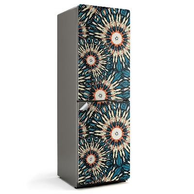 Nálepky na chladničku Květinový vzor s paprsky