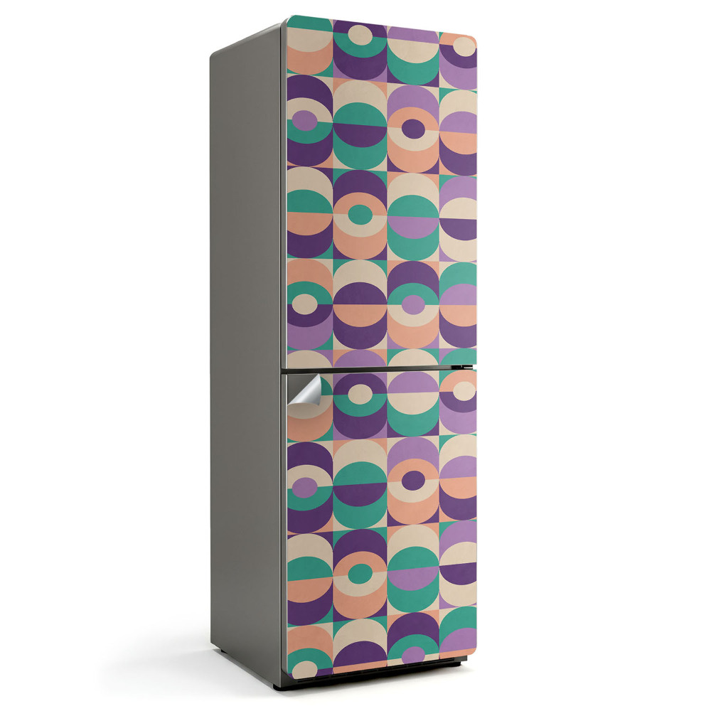 Nálepky na chladničku Geometrické oválné vzory