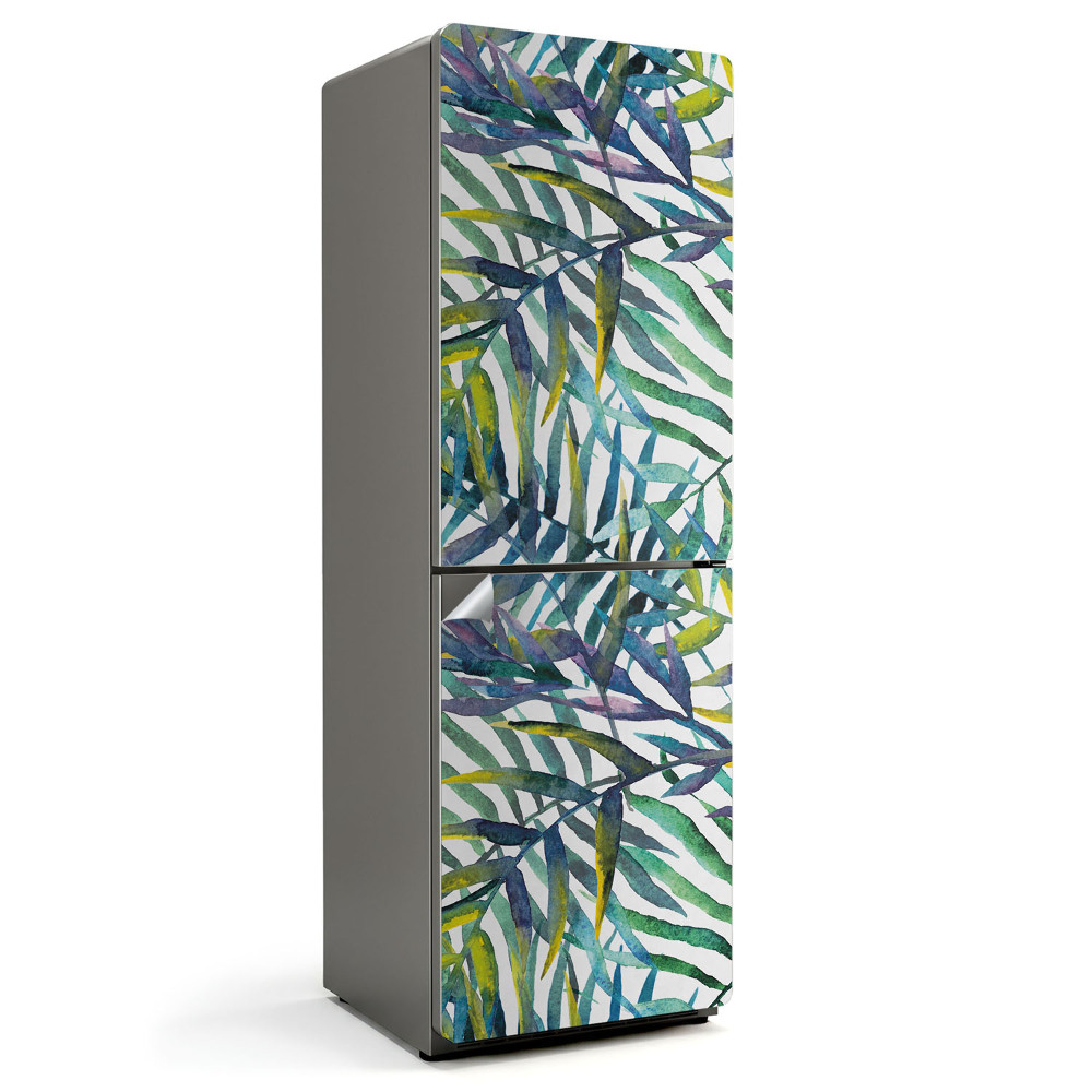 Fototapeta na chladničku Listy v intenzivních vzorech