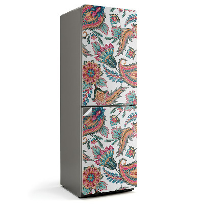 Nálepky na chladničku Květinový vzor s paisley