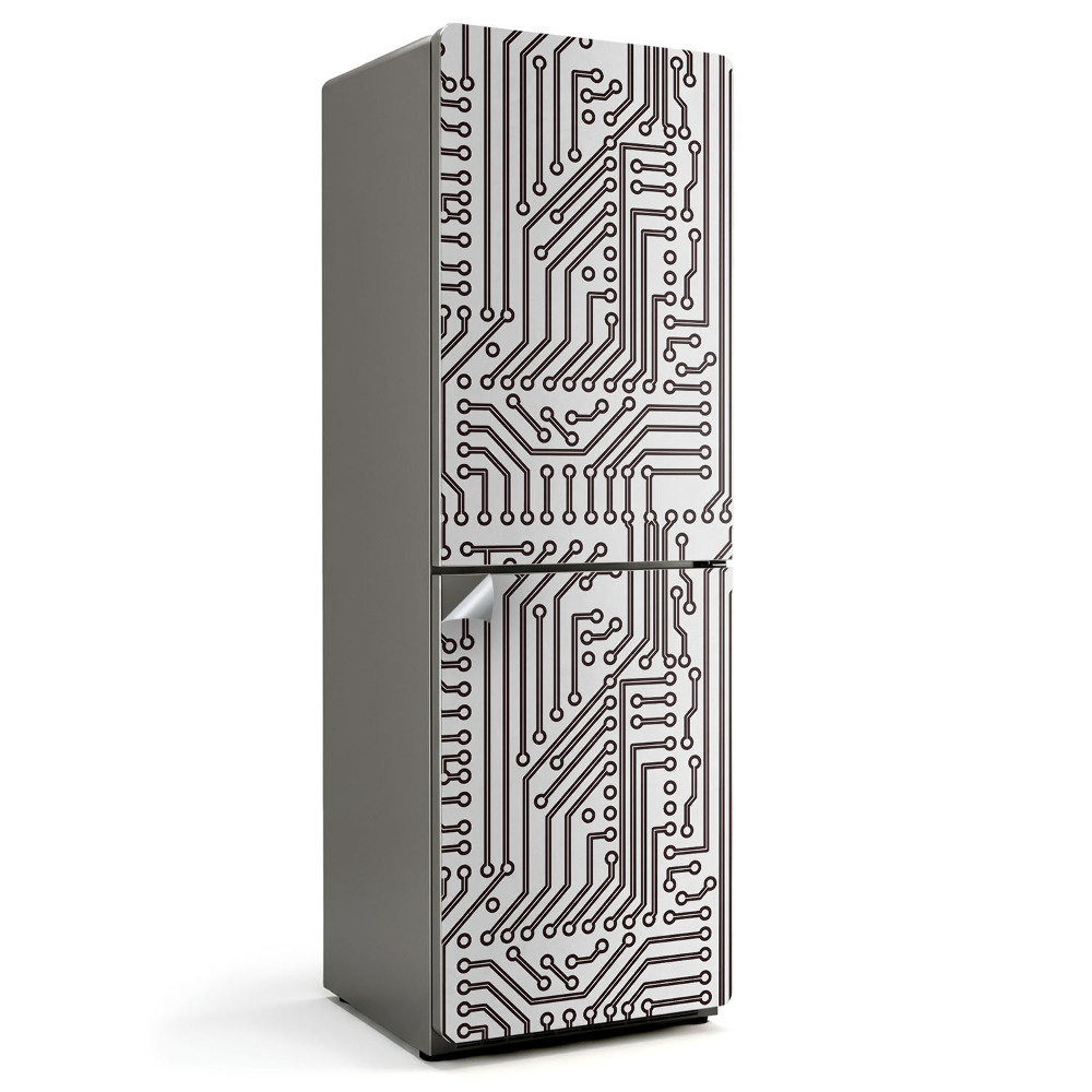 Nálepky na chladničku Vzor elektronického obvodu