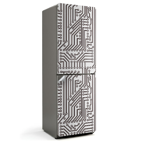 Nálepky na chladničku Vzor elektronického obvodu