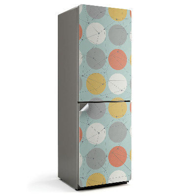 Nálepky na chladničku Abstraktní kruhový vzor