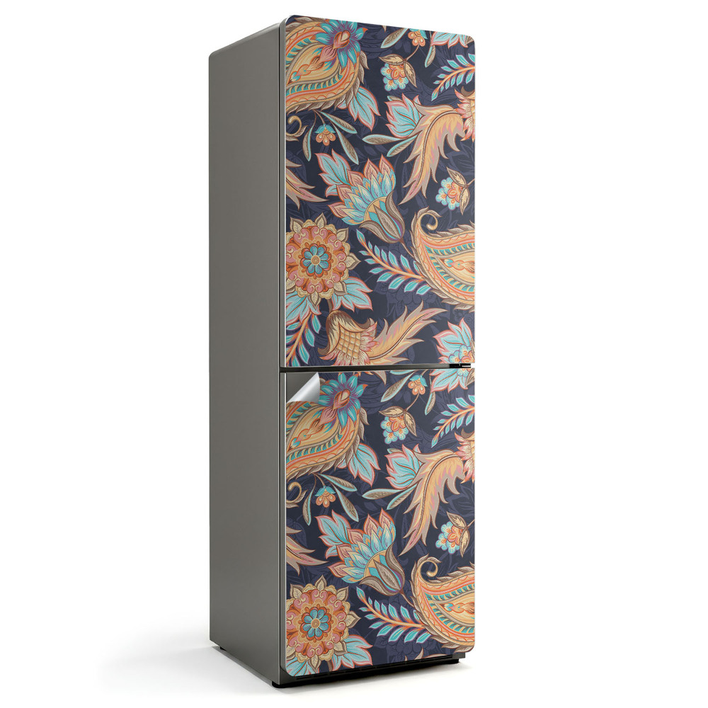 Nálepky na chladničku Rostlinný vzor s ornamenty