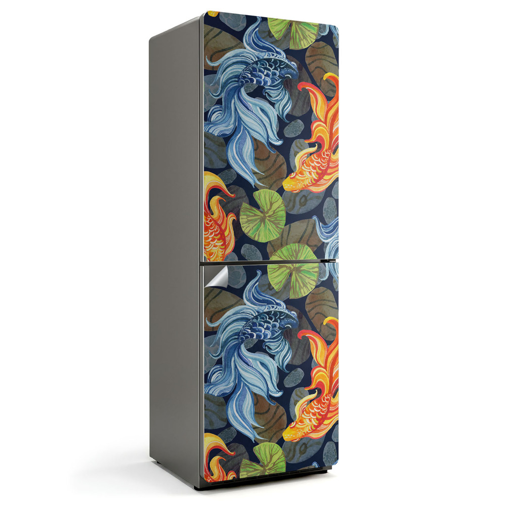 Fototapeta na chladničku Vzor s vodními motivy