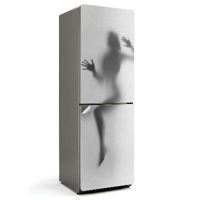 Nálepky na chladničku Mlhavá silueta v pohybu