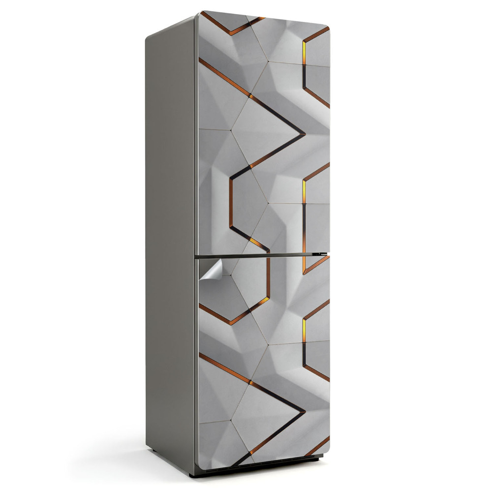 Nálepky na chladničku Abstraktní 3D vzor