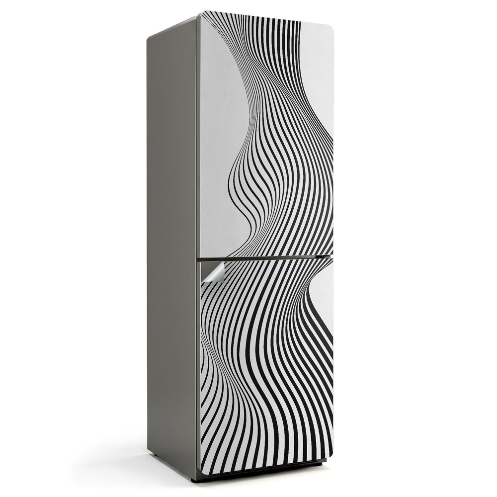 Nálepky na chladničku Dynamické víceřádkové vlny