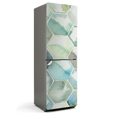 Fototapeta na chladničku Akvarel šestiúhelníkový vzor