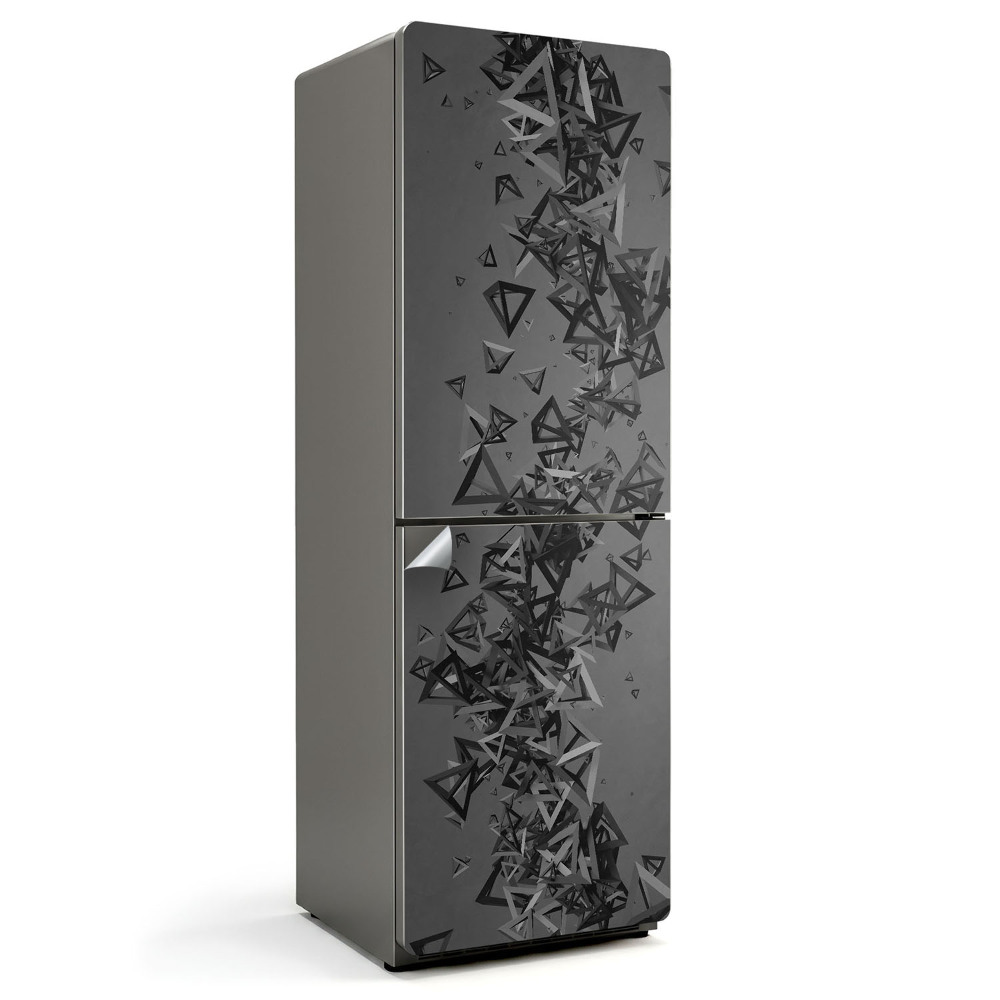 Nálepky na chladničku Abstraktní 3D trojúhelníky