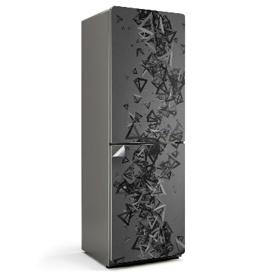 Nálepky na chladničku Abstraktní 3D trojúhelníky