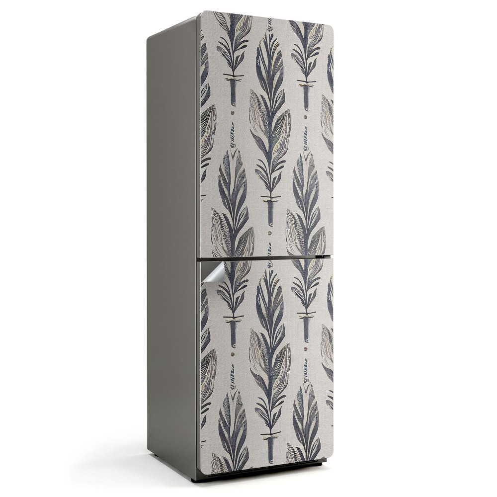 Nálepky na chladničku Vertikální pírko ilustrace