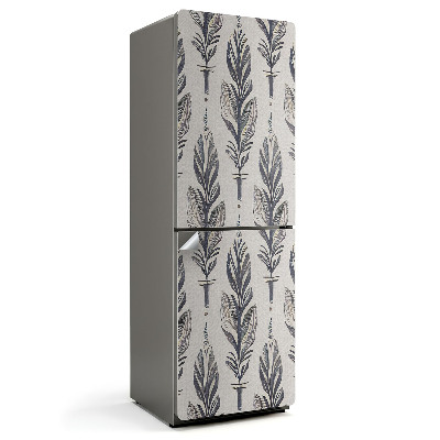 Nálepky na chladničku Vertikální pírko ilustrace