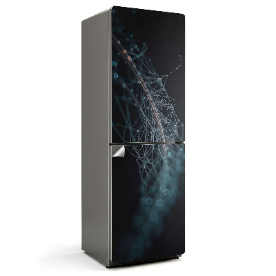 Fototapeta na chladničku Abstraktní čáry a bubliny