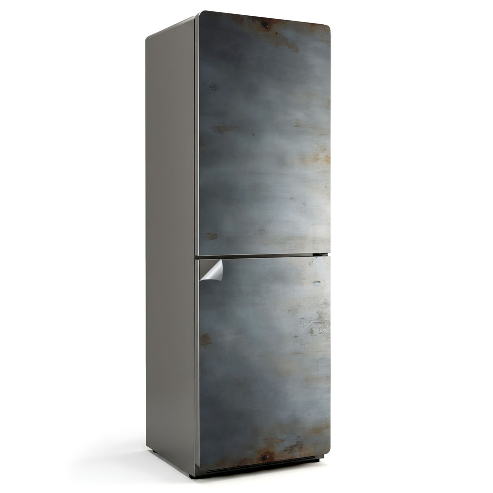 Fototapeta na chladničku Kovová textura se škrábanci