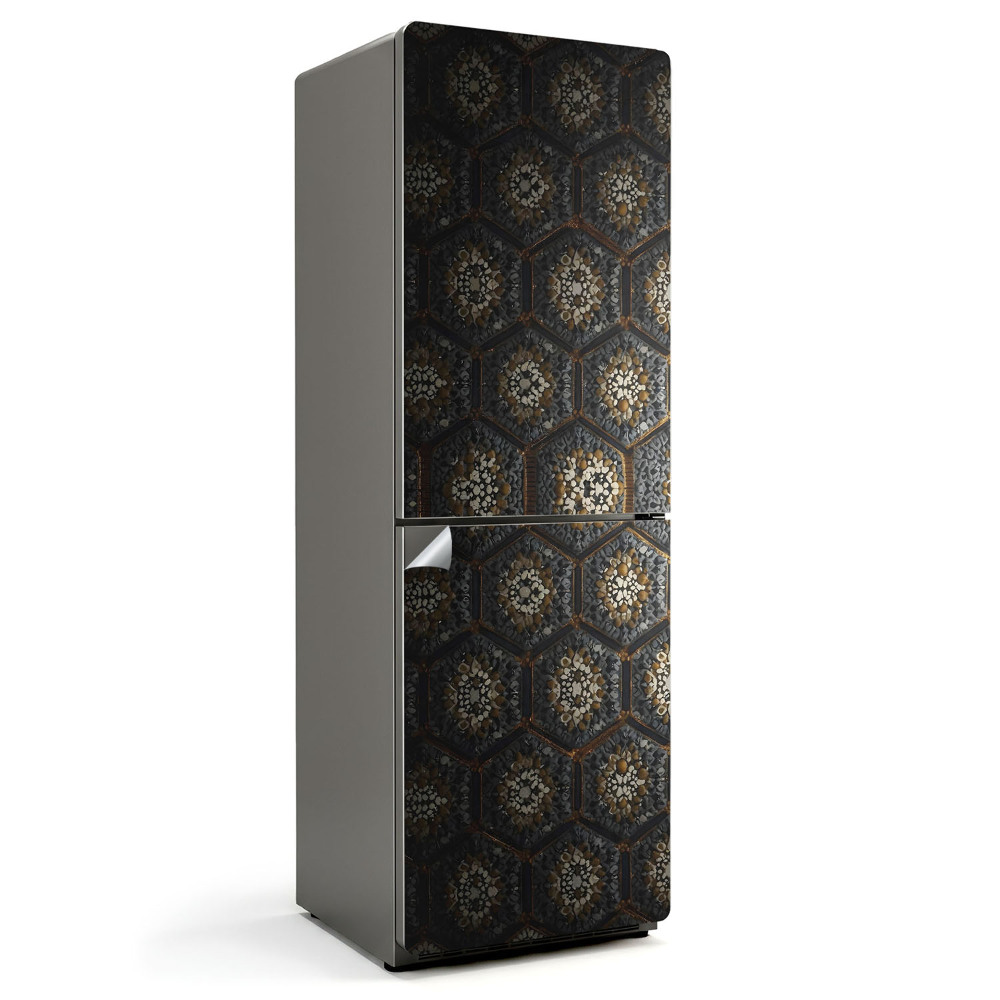 Nálepky na chladničku Šestihranný vzor s detaily