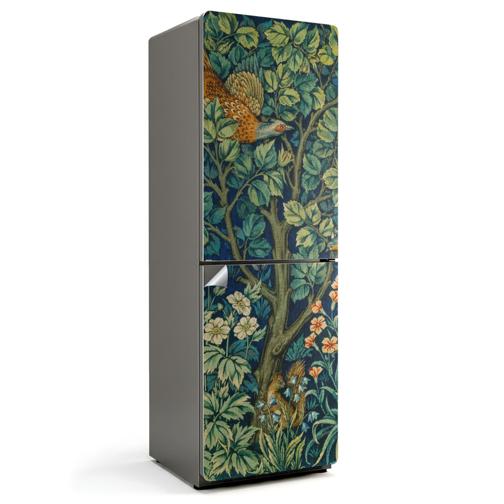 Fototapeta na chladničku Lesní krajina s faunou