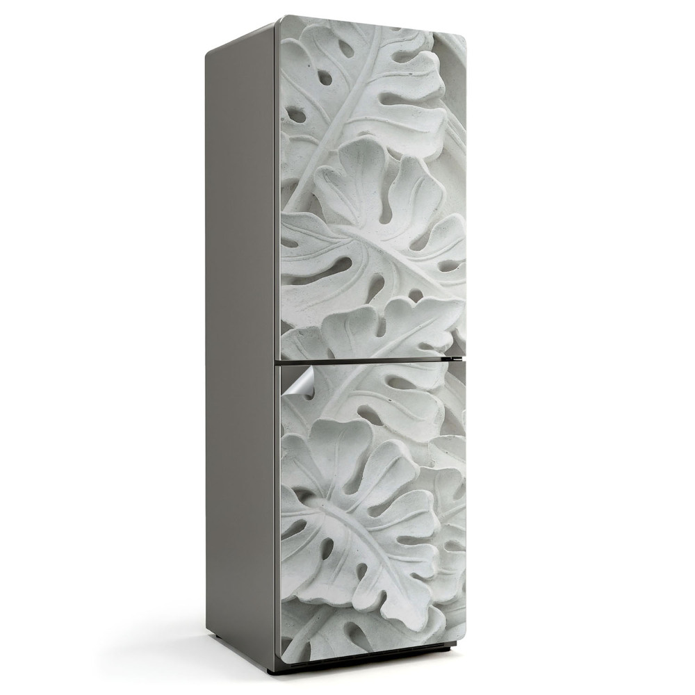 Fototapeta na chladničku Vzor listů v reliéfu