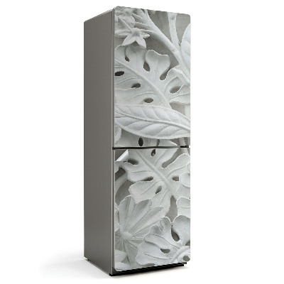 Fototapeta na chladničku Reliéfní vzor listů a květů