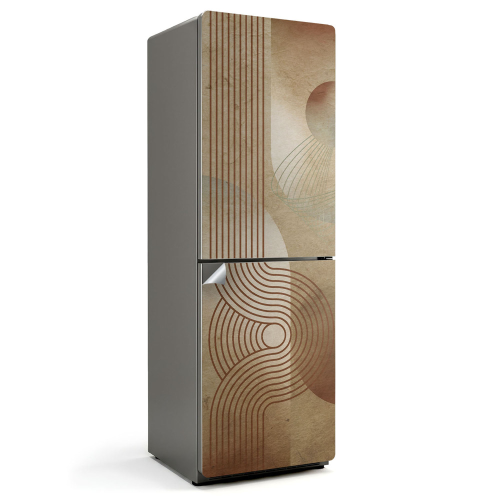 Fototapeta na chladničku Abstraktní linie a tvary