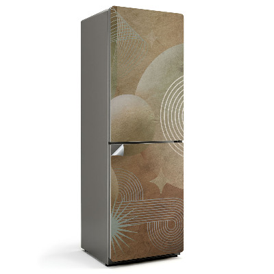 Nálepky na chladničku Abstraktní kruhy a čáry