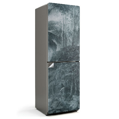 Nálepky na chladničku Tropické rostliny v mlze