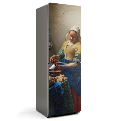 Nálepky na chladničku Obraz Mlékař od Jana Vermeera
