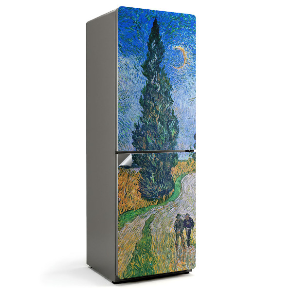 Nálepky na chladničku Krajina Van Gogh