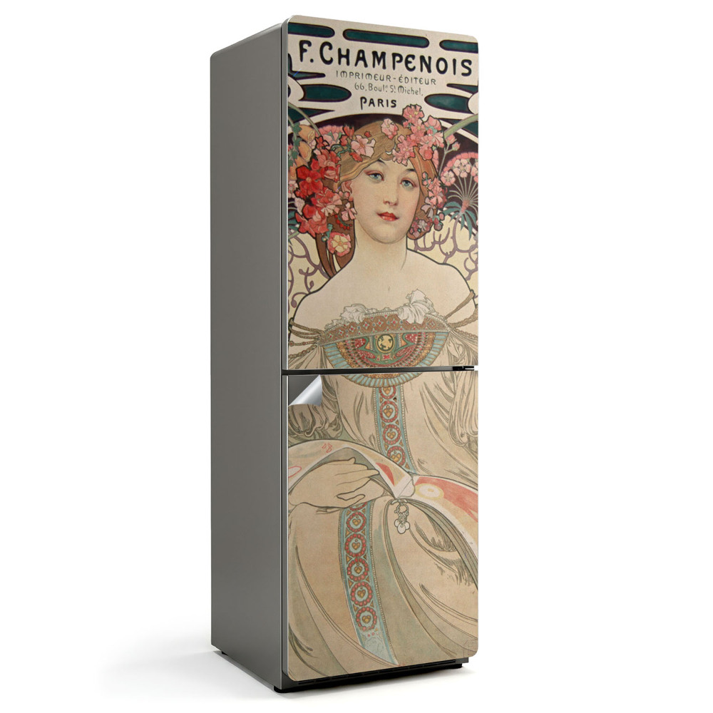 Fototapeta na chladničku Alfons Mucha portrét ženy