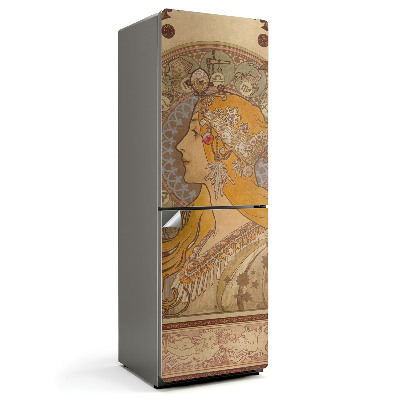 Fototapeta na chladničku Alfons Mucha portrét ženy