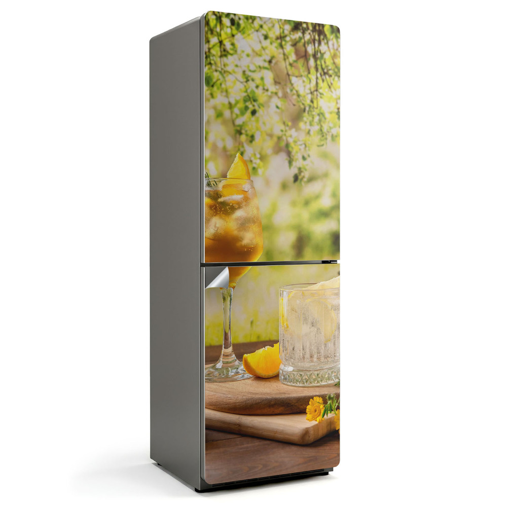 Fototapeta na chladničku Osvěžující nápoje venku