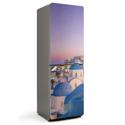 Fototapeta na chladničku Krajina Santorini