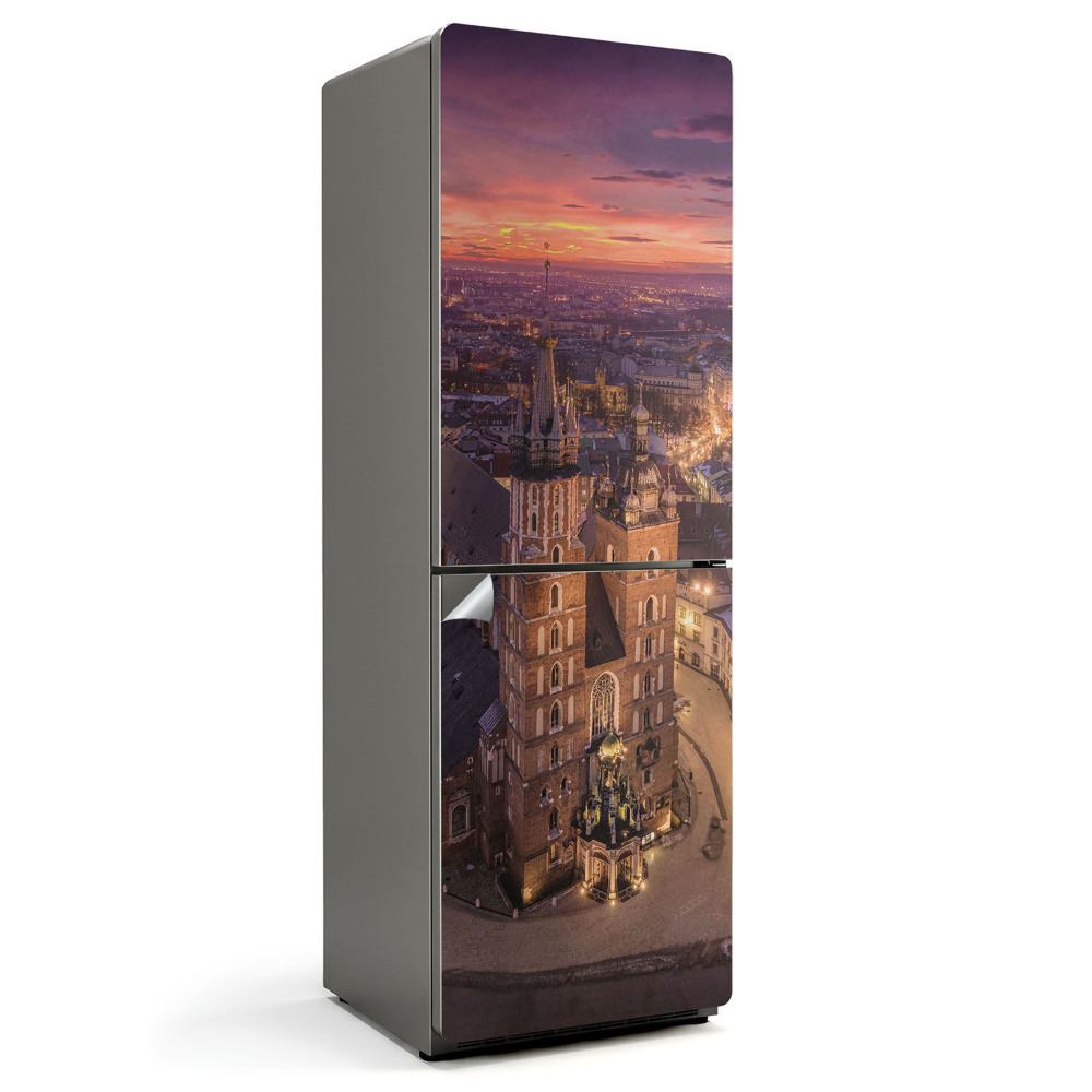 Nálepky na chladničku Krakovská architektura v noci