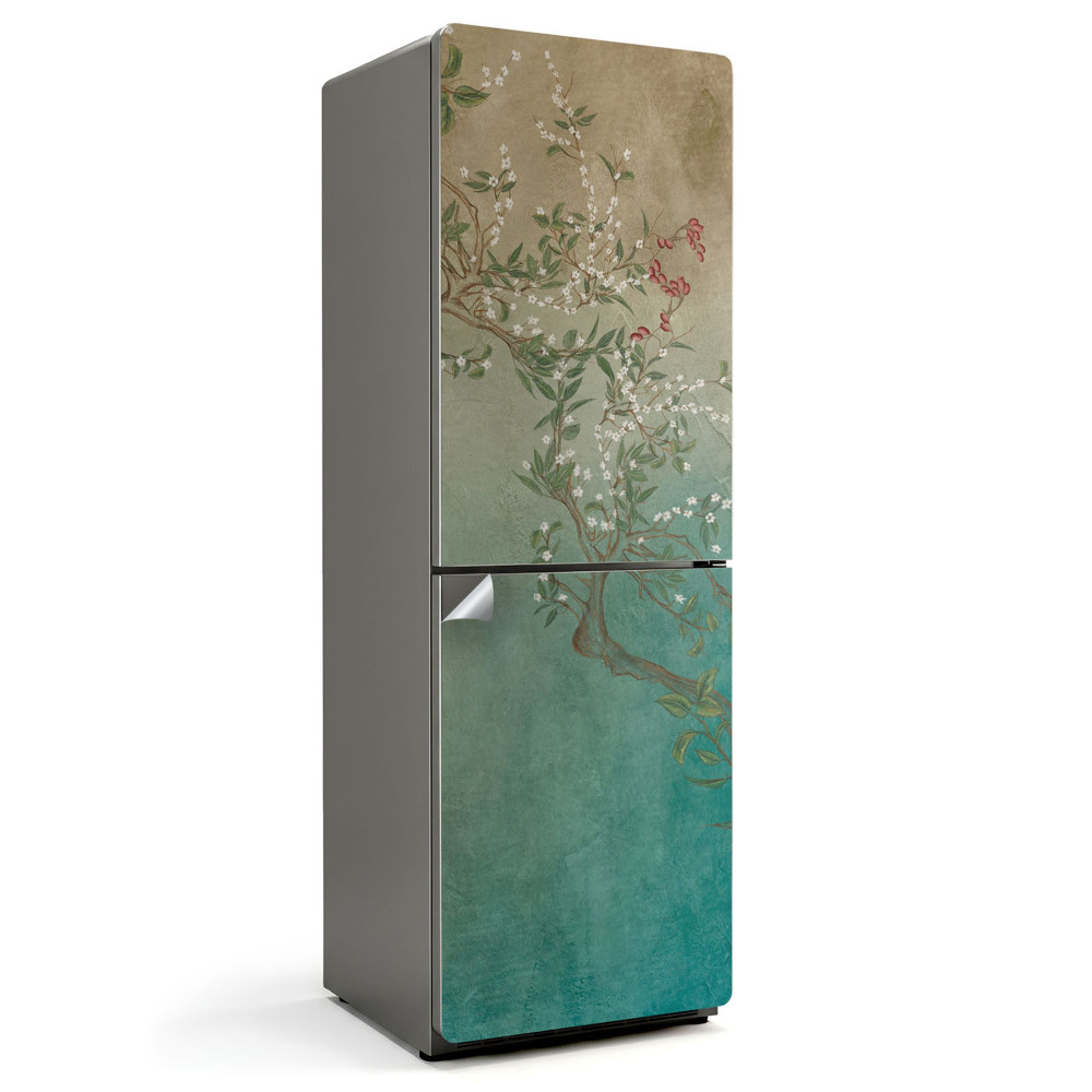 Fototapeta na chladničku Květinový motiv na pozadí